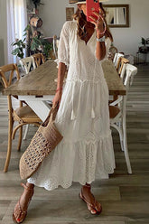 Lovey Dovey – Midikleid aus Häkelspitze